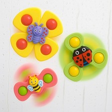 3 PCs Suction Fidget Spinner