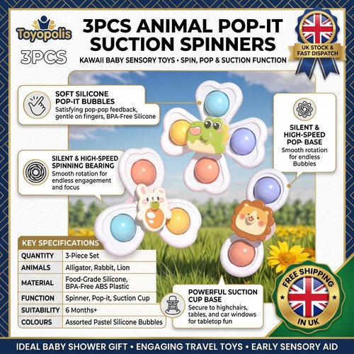 3pcs baby suction cup - cup, spinning
