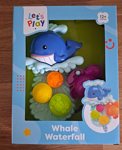 Let play whale - whale, waterfall