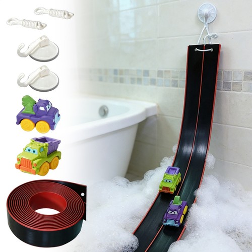 Race car bath toy set - car,